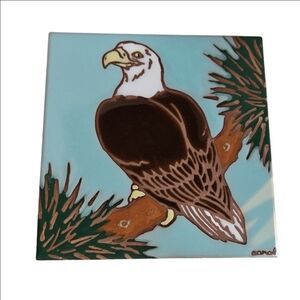 Frog Hollow Hand-crafted Eagle Tile